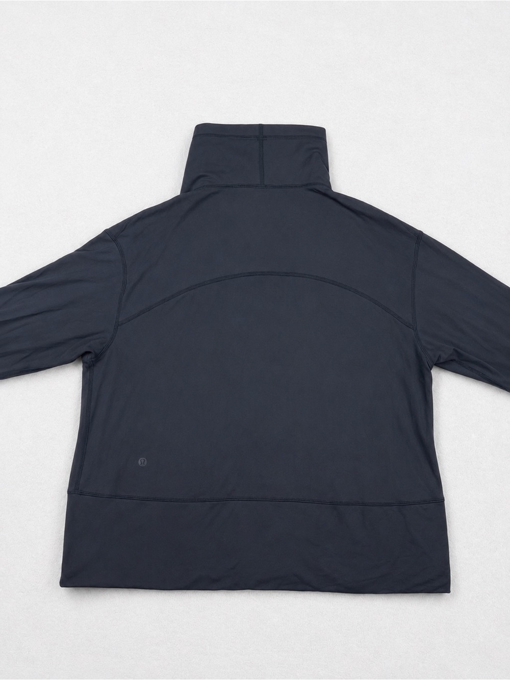 Lululemon Ready To Rulu Fleece Pullover Mock Neck Heathered Black Size 12 - Picture 2 of 7